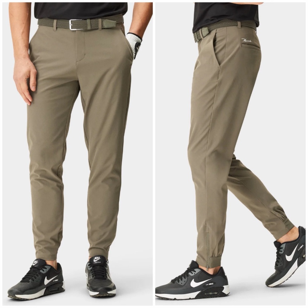 NWT Macade Men’s Golf‎ Olive Green Four-Way Stretch Jogger Slim Fit Size 40